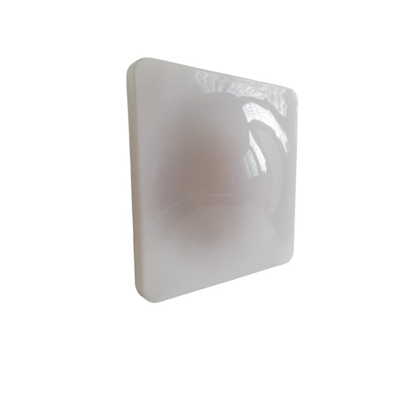 IGuzzini 3.5345.001.0 Applique murale Dada 250x250, ampoule fluorescente 2x9w g23 230v, plexiglas blanc